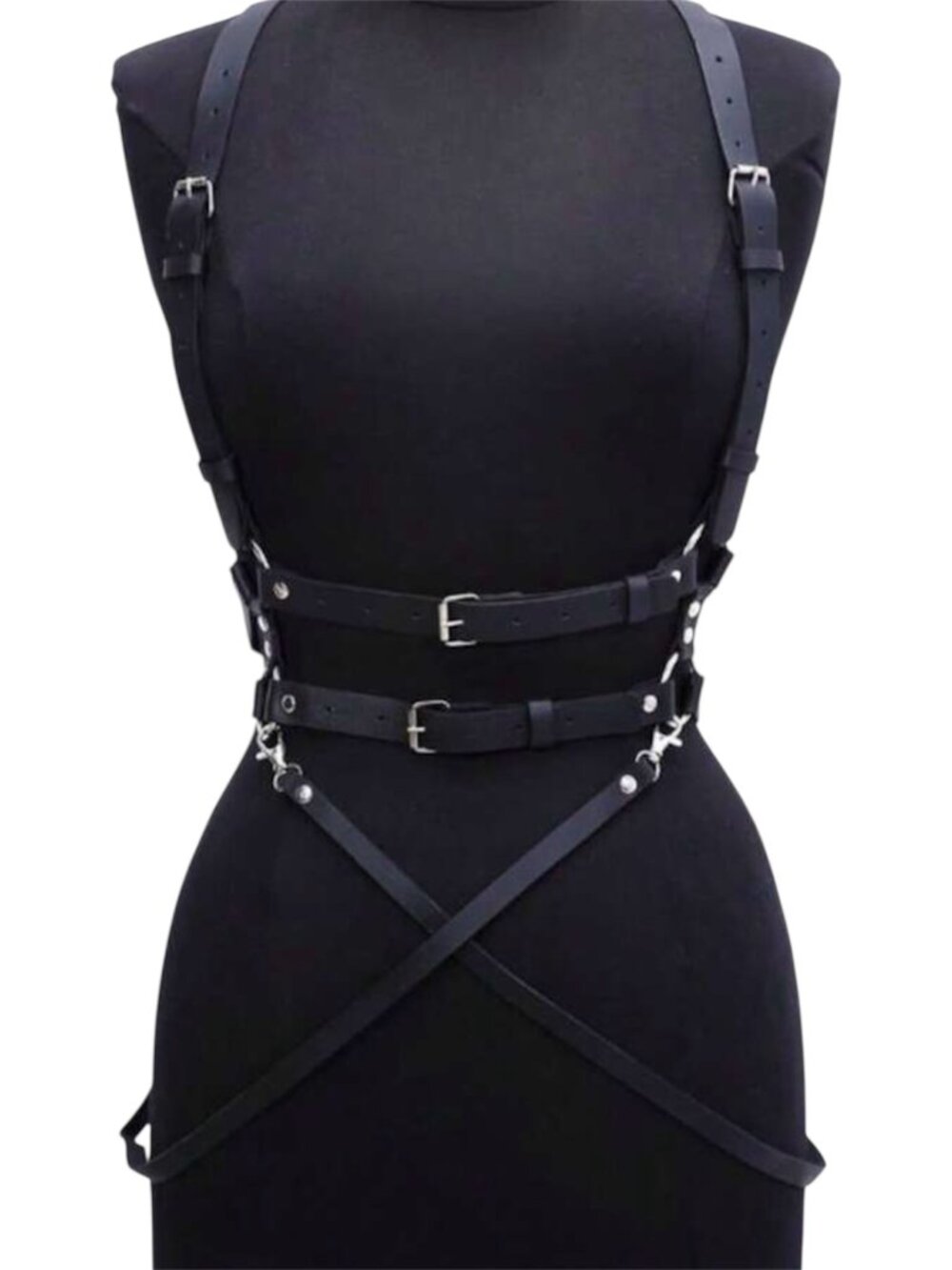 Women Punk Gothic Dark Black Personalized Fashion Body Harness